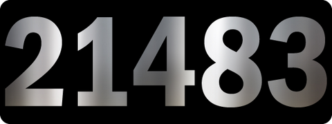 Aluminum Address Plaque - Single line