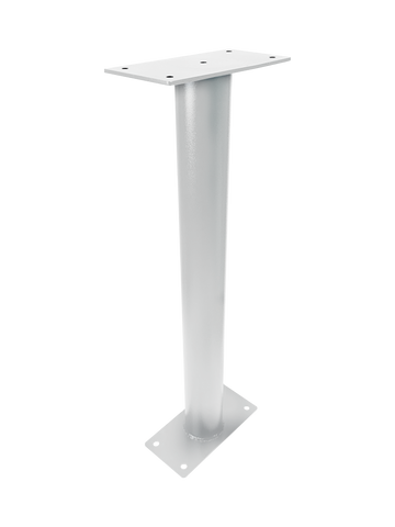 Poste de montaje en superficie de aluminio/acero de 30"