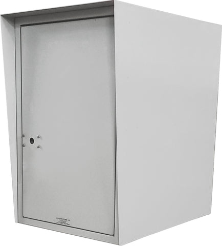 Puerta de acero calibre 14 doble, personalizada, de acceso trasero, color gris