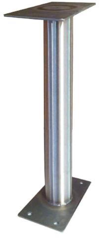 Poste de montaje en superficie de acero inoxidable de 30"
