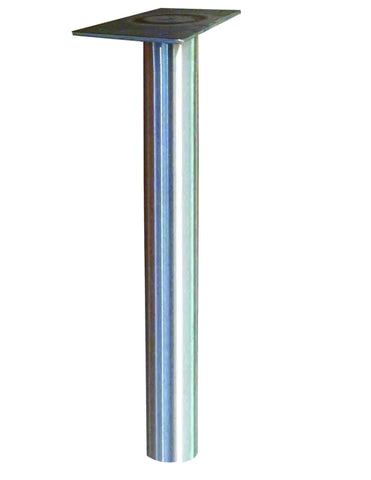 Poste de acero inoxidable de 48" para empotrar en el suelo