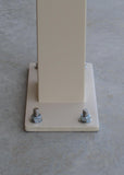 Poste de montaje en superficie de aluminio/acero de 36"