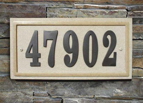 Ridgestone Rectangle Address Plaque Kit